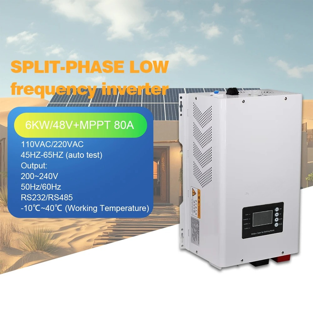 Off Grid Solar Inverter 48V 6000W - محول طاقة شمسية نقي بقدرة 6000