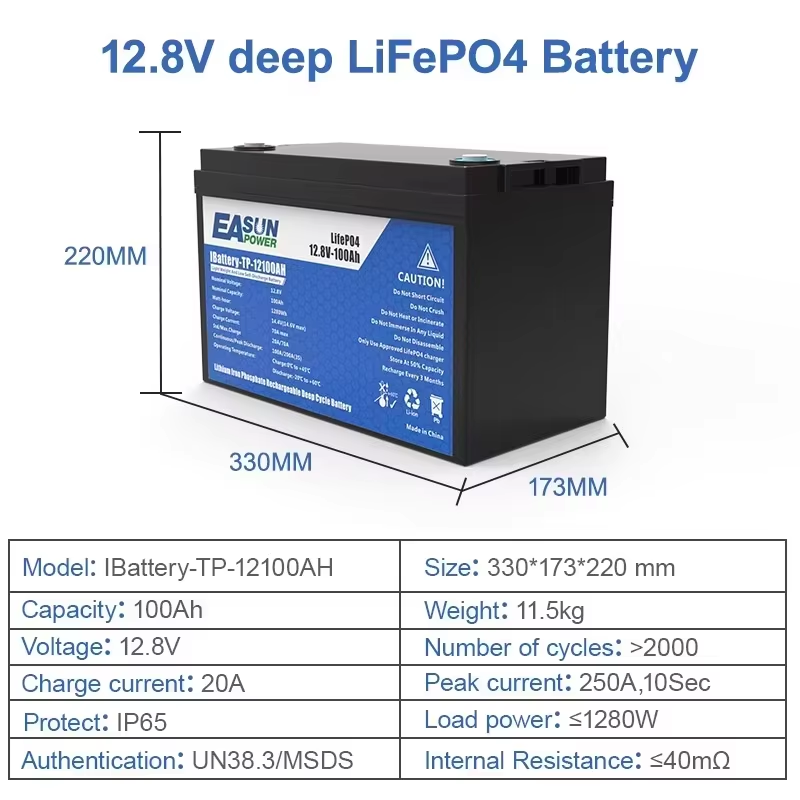 بطارية EASUN POWER LiFePO4 100 - مراجعة Grid Tie Inverter Limiter 2000W وسعره