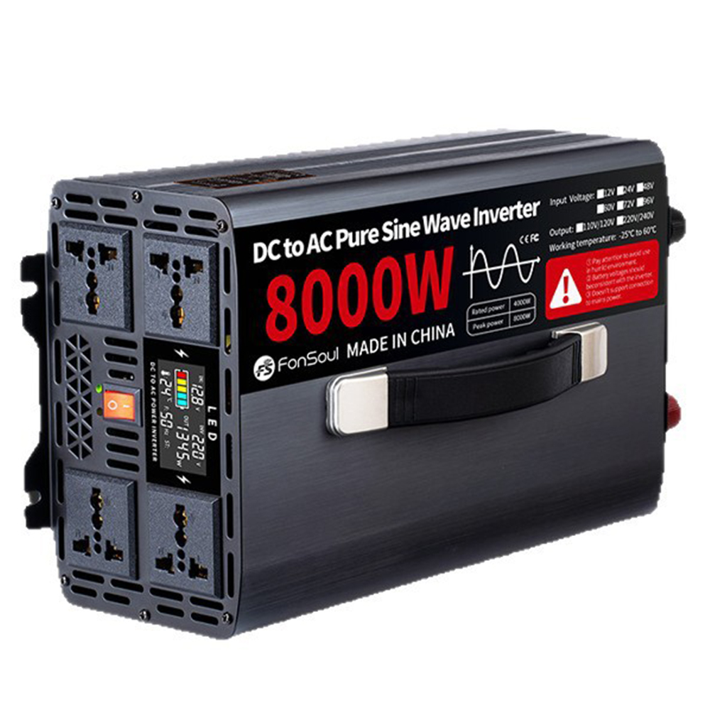 محول تيار محمول بموجة جيبية نق - مراجعة Pure Sine Wave Inverter 5000W 48V 220V وسعره