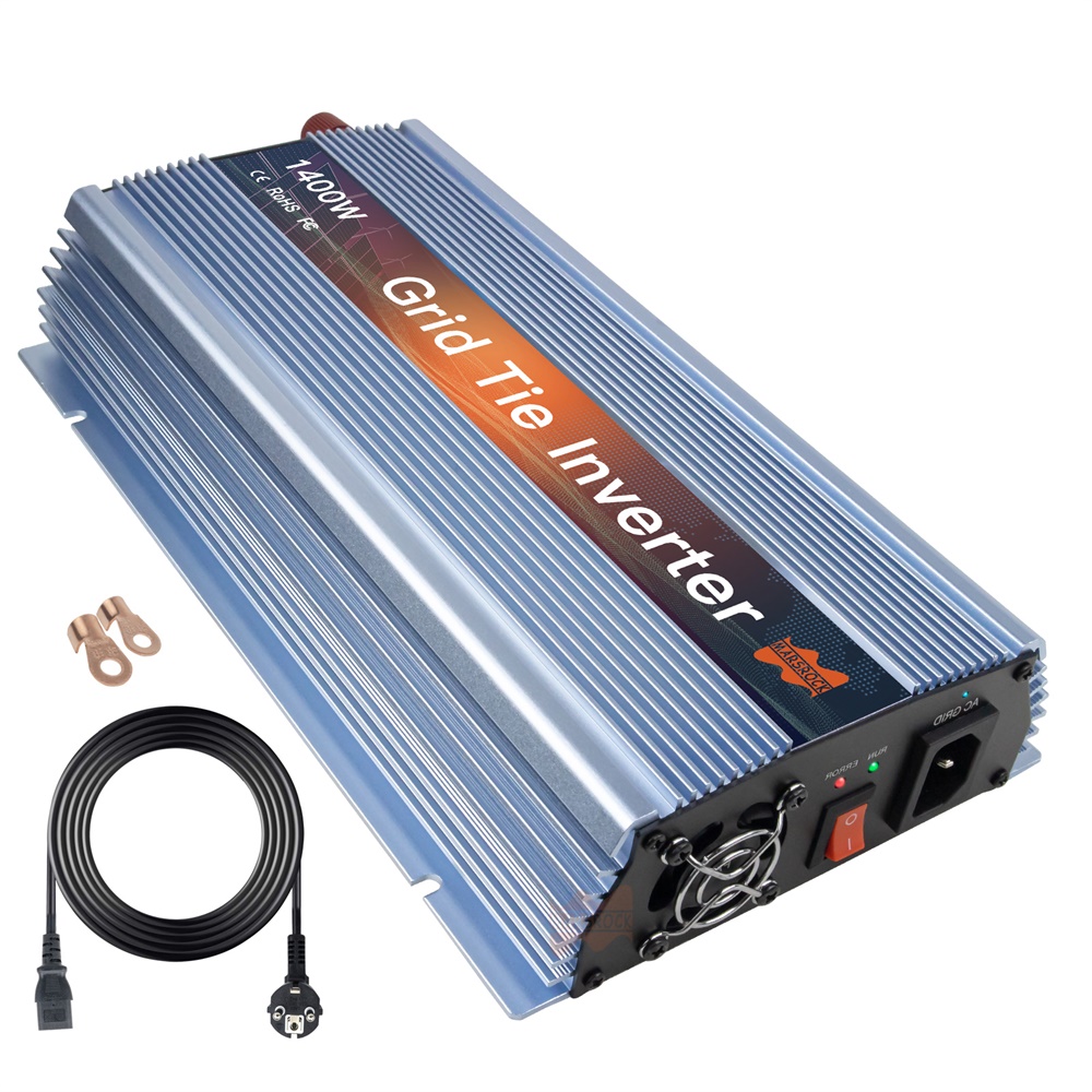 محول شمسي صغير للربط الشبكي ،  - مراجعة Micro Inverter 1400W Solar Grid Tie وسعره